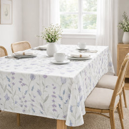 Mantel Flor silvestre acuarela púrpura azul