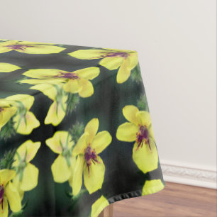 Mantel Flor silvestre amarilla delgada Resumen arte