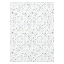 Mantel Flor Silvestre de Acuarela Azul Salvia