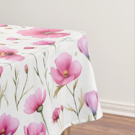 Mantel Flor silvestre de acuarela rosa
