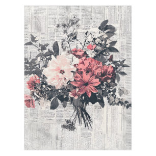 Mantel Flor y caligrafía rusas - Papel marrón envejecido 