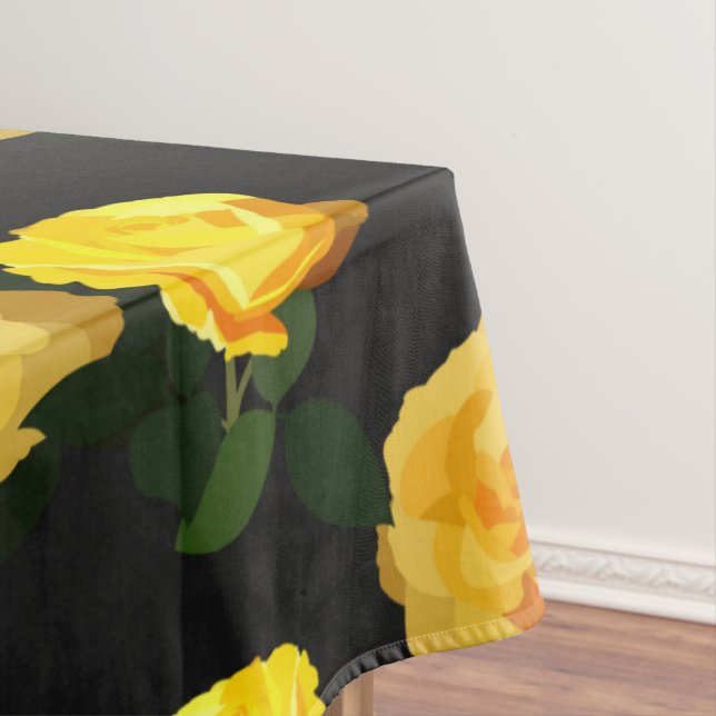 Mantel floral amarillo de moda (In Situ)