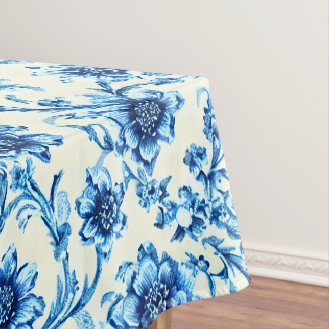 Mantel Floral Azul (In Situ)