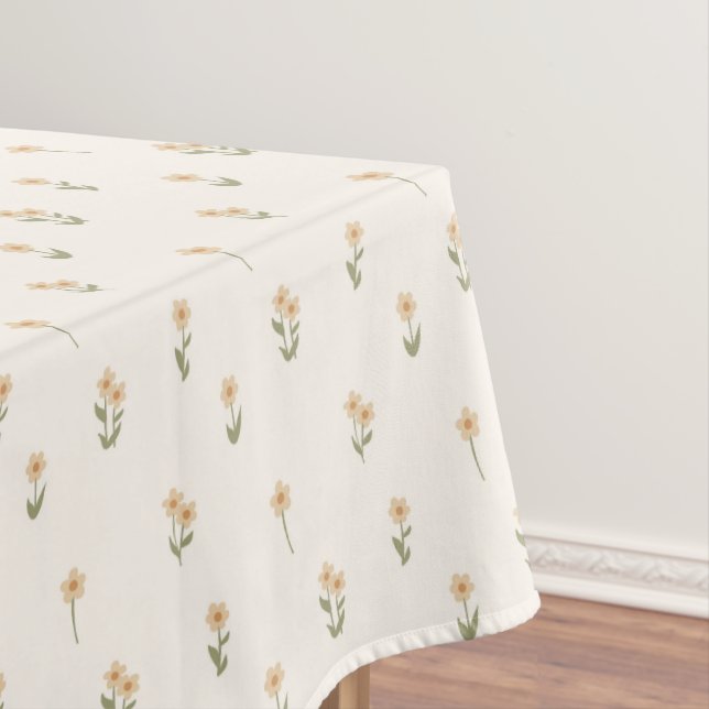 Mantel Floral Campestre Beige Boho Silvestre Simple (In Situ)