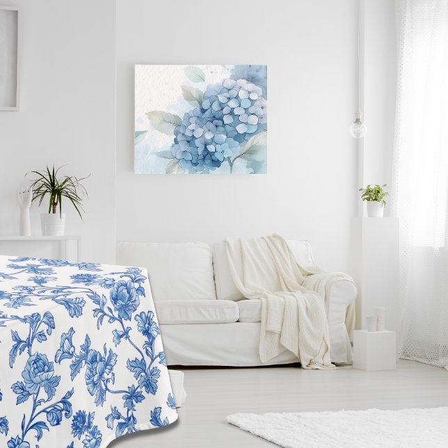 Mantel Floral Chinoiserie azul y blanco (Subido por el creador)