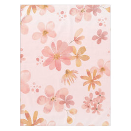 Mantel Floral de Flor Blando Rosa