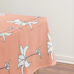 Mantel Floral de Melocotón