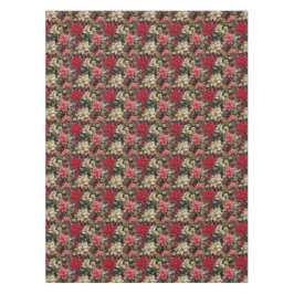 Mantel Floral De Poinsettia De Invierno Con Berries Y Pin