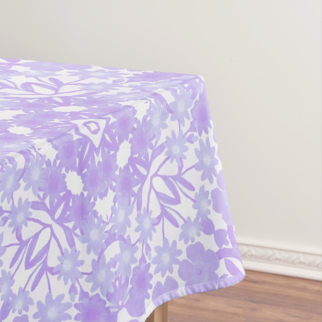 Mantel floral del jardín púrpura azul (In Situ)