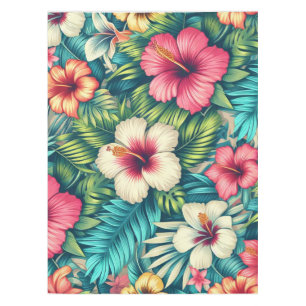 Mantel Floral hawaiano/tropical