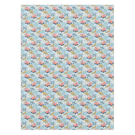 Mantel Floral moderna sobre azul