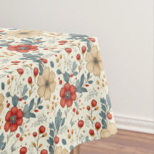 Floral navideña vintage con Holly y Berries rojas