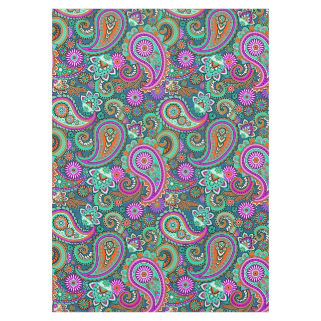 Mantel Floral Paisley sin fisuras patrón II + sus ideas (Anverso)