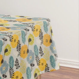 Mantel Floral retro moderna sobre gris