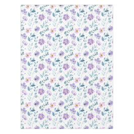 Mantel Floral Silvestre Acuarela Morada
