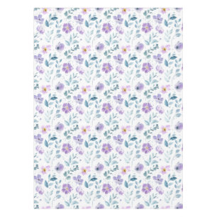 Mantel Floral Silvestre Acuarela Morada
