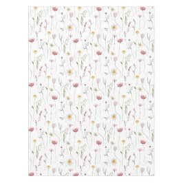 Mantel Floral silvestre de acuarela rosa polvoriento