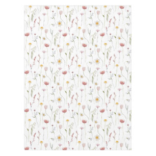 Mantel Floral silvestre de acuarela rosa polvoriento