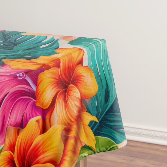 Mantel Floral Tropical Hibisco  (In Situ)