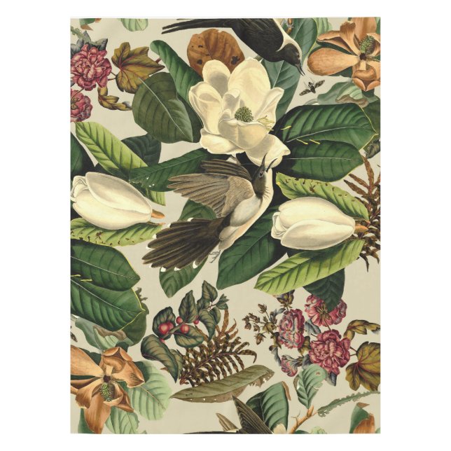 Mantel Floral Y Aves Xxi-ii (Anverso)