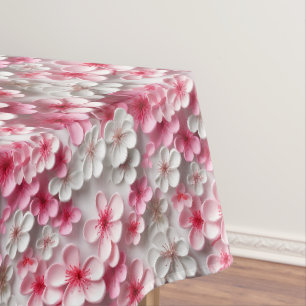Mantel Florecimiento de cerezo en la mesa de cerezo