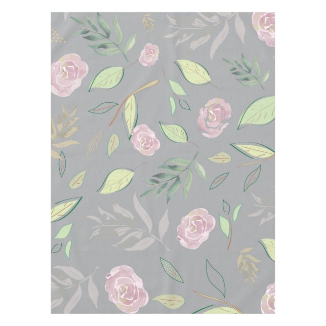 Mantel Flores Acuarela Festivas 2 (Anverso)