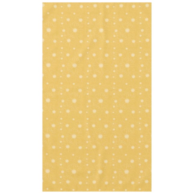 Mantel Flores amarillas blancas de la margarita (Anverso)