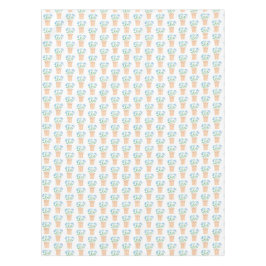 Mantel Flores azules en macetas tejidas