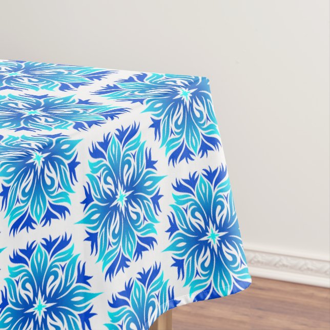 Mantel Flores Azules, Patrón De Flores, Patrón Floral (In Situ)