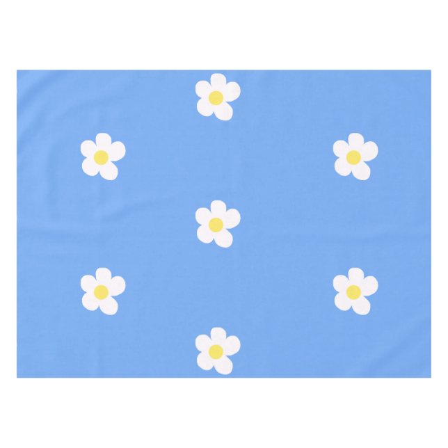 Mantel Flores blancas en Lilac (Frente (Horizontal))