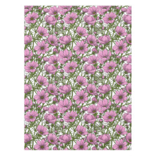 Mantel Flores Cosmos rosadas