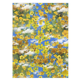 Mantel Flores de Butercup de primavera en las nubes