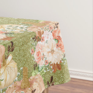 Mantel Flores de calabaza verde de Vinatge Elegante
