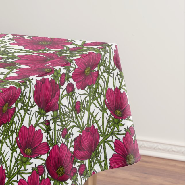 Mantel flores de cosmos rosadas (In Situ)