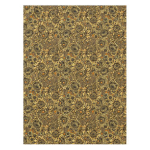 Mantel Flores de crisantemo amarillo y escarabajos naranj