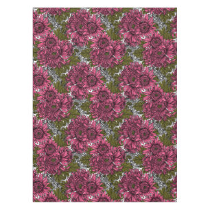 Mantel Flores de crisantemo rosa