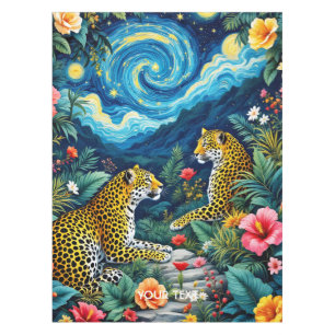 Mantel Flores de Fantasía Cute Grandes Gatos