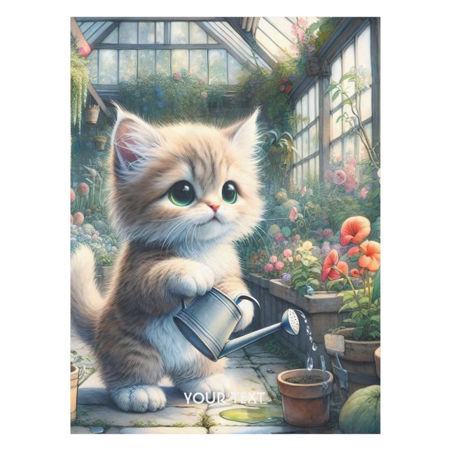 Mantel Flores de jardín de gatos gratinadas (Anverso)