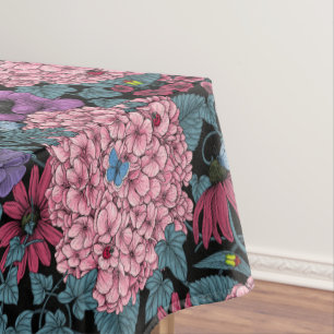 Mantel Flores de jardín en negrita