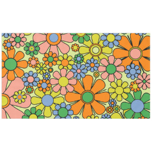 Mantel Flores de jardín retro patrón floral de primavera