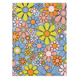 Mantel Flores de jardín retro patrón floral de primavera