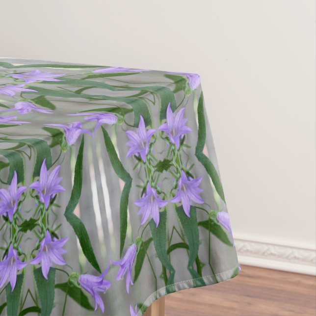 Mantel Flores De Lirio Morado Delicado Resumen Arte (In Situ)