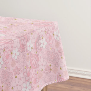 Mantel Flores de papel rosa
