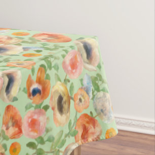 Mantel Flores de primavera naranja