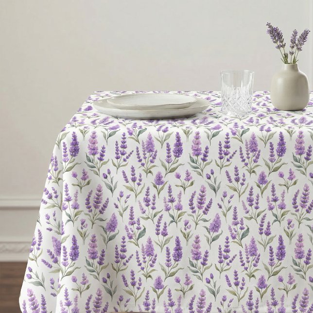 Mantel Flores de Salvia Púrpura Verde Lavanda (Subido por el creador)