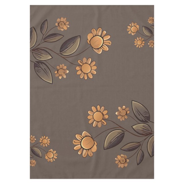 Mantel Flores doradas (Anverso)