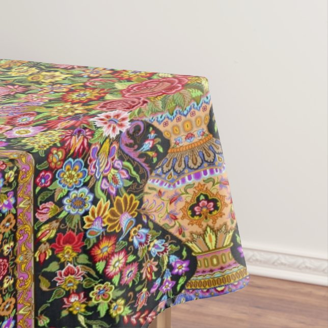 Mantel Flores florales turcas de origen persa a mediados  (In Situ)