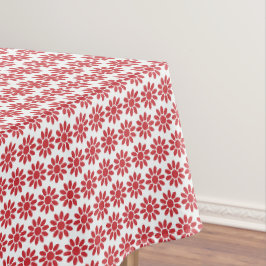 Mantel Flores Geo suaves - decoración de rojo navideño so