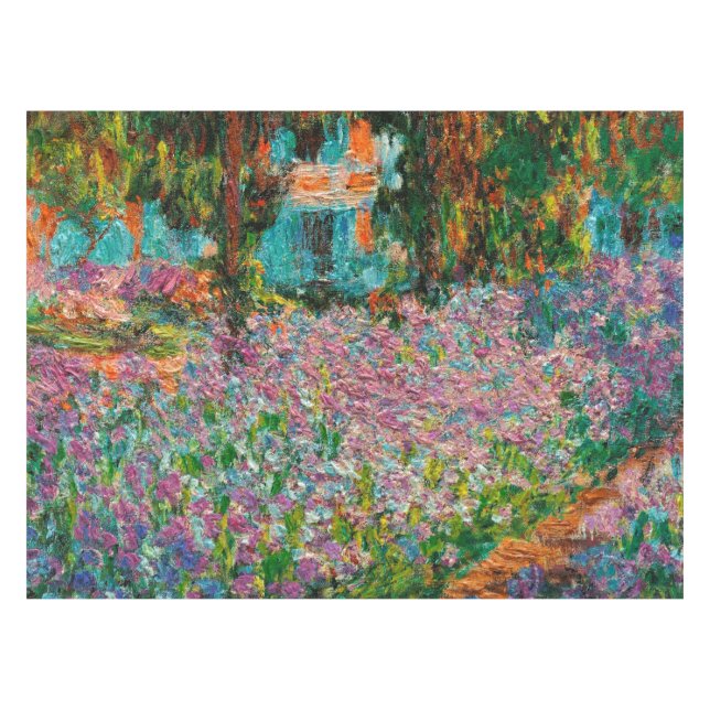 Mantel Flores Giverny del Irises Monet Garden (Frente (Horizontal))