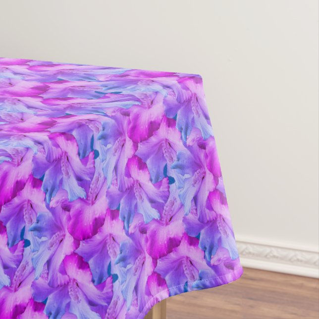 Mantel Flores Hibiscus Blancas Tintadas (In Situ)